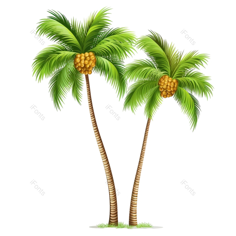 叶子图片,卡通元素,树木PNG,夏天免抠素材